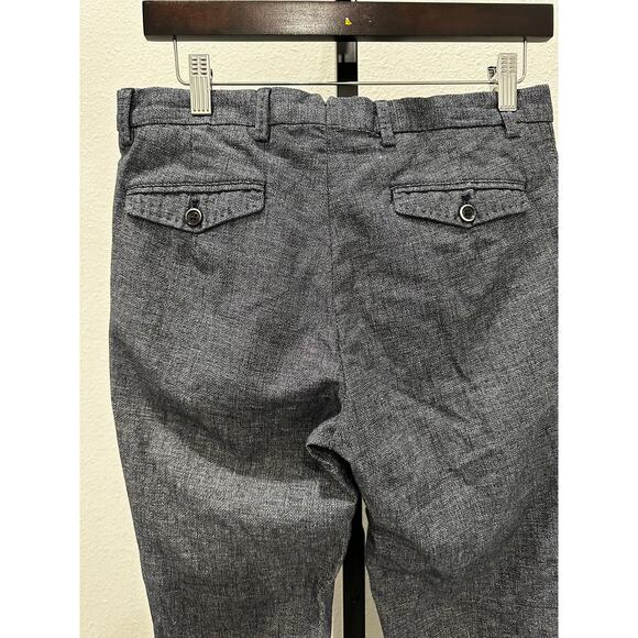 Massimo Dutti Womens Blue Dress Crop/Ankle Pant Size 30 - Picture 5 of 9